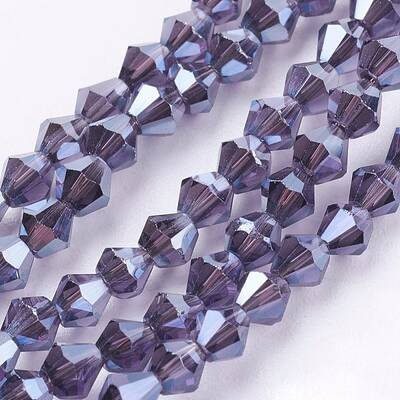 1 Strand Electroplate Glass Beads Strands