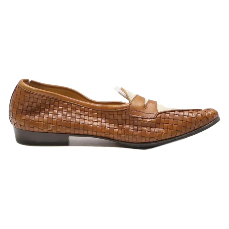 Loafer Shoes Brown Leather Womens UK 6