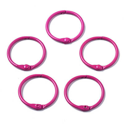 Spray Painted Iron Split Key Rings