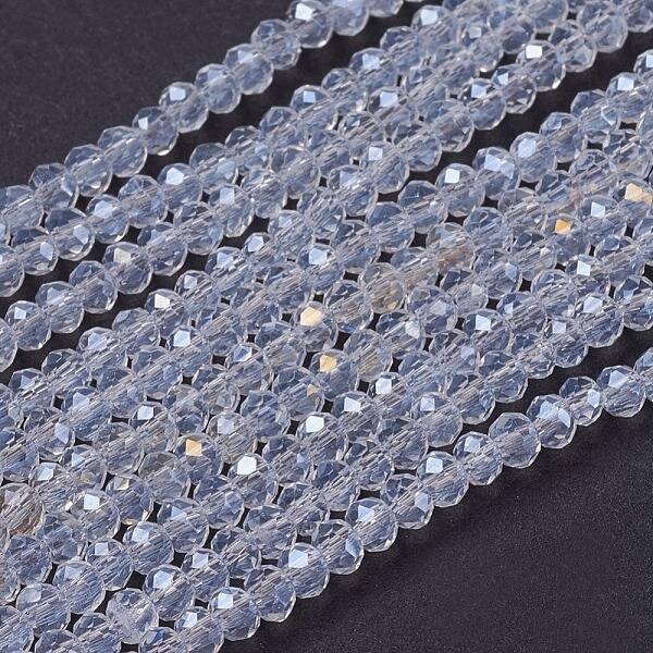 Electroplate Glass Beads Strands