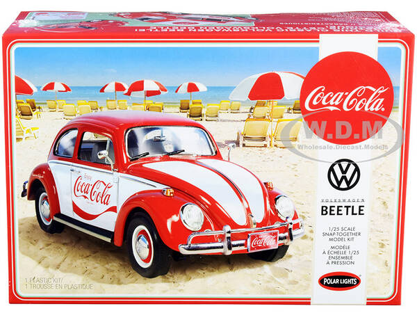 Skill 3 Snap Model Kit Volkswagen Beetle Coca-Cola 1/25 Scale Model by Polar Lights