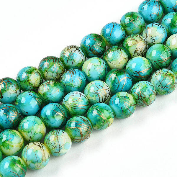 Baking Painted Glass Beads Strands