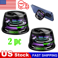 2 pc Magnetic Bluetooth Speaker,Multifunctional Portable G200 Speaker with Multi RGB Color Light Show-3D Surround Sound Effec...