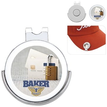 50 Promotional Golfers Ball Marker Hat Clip - Magnetic