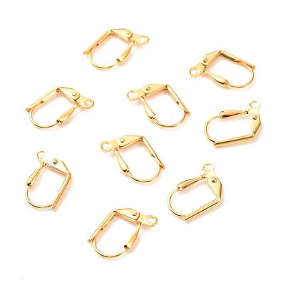 Brass Leverback Earring Findings
