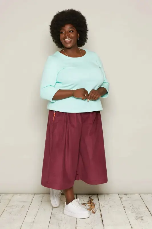 Vilmar Culottes (Burgundy) | size: 3XL