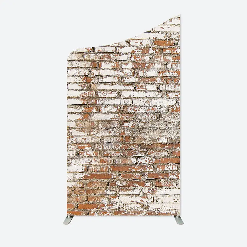 Aperturee Retro Faded Brick Wall Concave Oblique Arch Backdrop | Diy Chiara Backdrop Cover | Custom Arched Wall Covers | Cust...