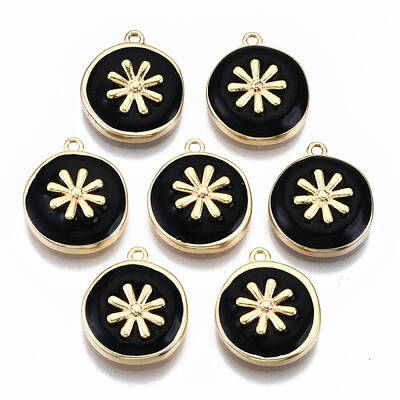 Brass Enamel Pendants