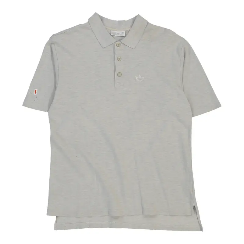 Adidas Polo Shirt - Medium Grey Cotton