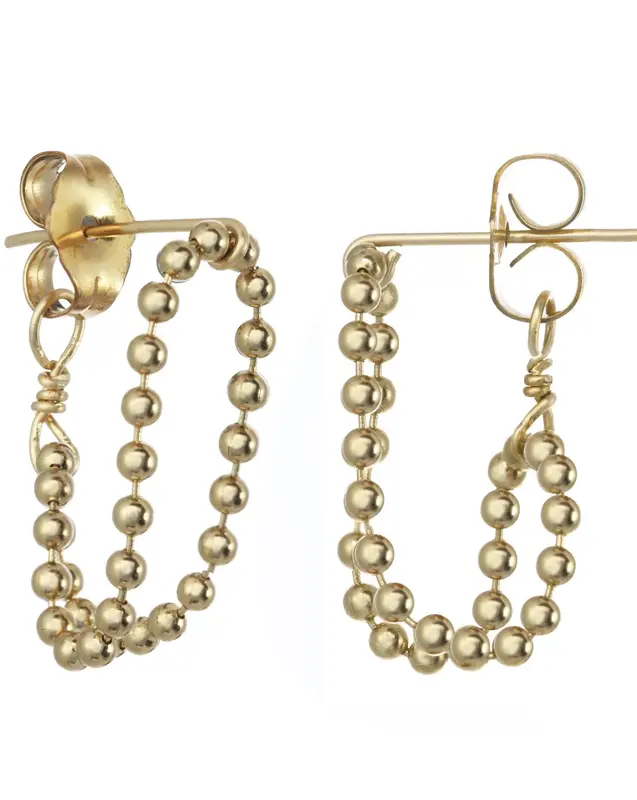 Venla Huggie Earrings | Metal Color: Gold