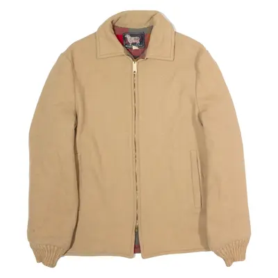 WOOLRICH Mens Jacket Beige Wool 70s M