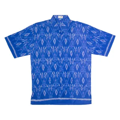 LOGONY Mens Shirt Blue Diamond M