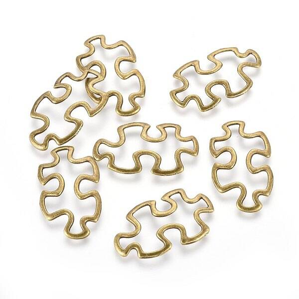 Tibetan Style Alloy Linking Rings