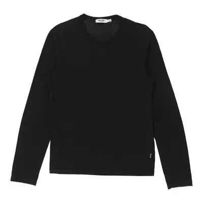 Moschino Jeans Long Sleeve T-Shirt - Medium Black Cotton