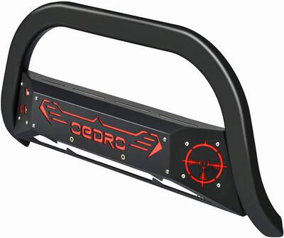 Paintable Bull Bar Fits 2019-2024 Chevy Silverado 1500/GMC Sierra 1500 (Exclude 2019 Silverado 1500 LD) Front Bumper Push Bar...