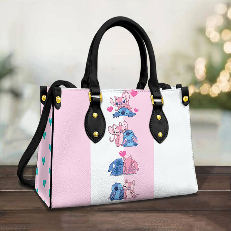Lilo And Stitch Lover Leather Handbag