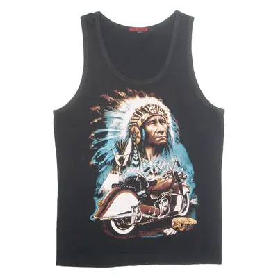 LAST REBELS Motorbike Mens Biker Vest Black Sleeveless 3XL