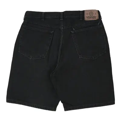 Wrangler Denim Shorts - 32W 10L Black Cotton