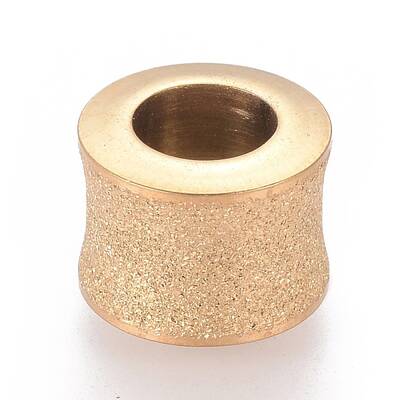 201 Stainless Steel Textured Beads