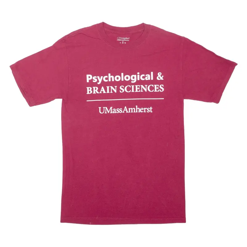 CHAMPION UMassAmherst USA T-Shirt Maroon Short Sleeve Mens S