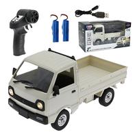 EngineDIY WPL D12 RC Truck, 1/16 2.4Ghz Remote Control Off Road Pickup Drift Crawler Car Vehicle Model with Lights, Gifts for...