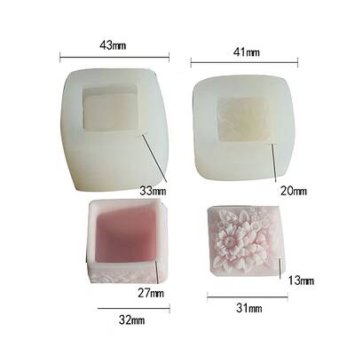 Flower Pattern Storage Box Food Grade Silicone Molds