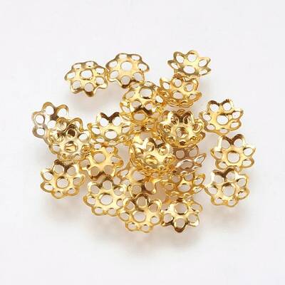 Multi-Petal Iron Bead Caps