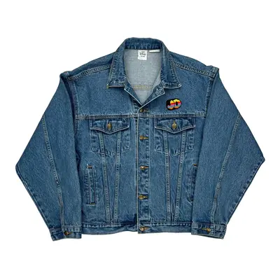 Disney Graphic Denim Jacket - Large Blue Denim