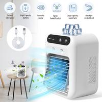 Portable Air Conditioners, 3-In-1 Cooling Fan with 2-Speed Mist Fan, Built-In 1800mah Battery, 500ml Water Tank, Air Cooler f...
