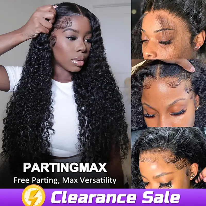 [Clearance Sale] OQ HAIR Water Wave 13x4 HD Lace Front Wigs 200% Density Wet And Wavy Human Hair Wigs Preplucked Natural Hair...
