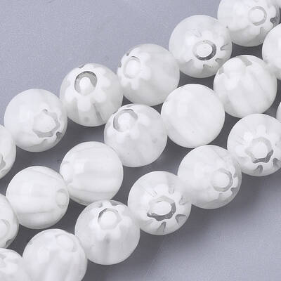 Handmade Millefiori Lampwork Beads Strands