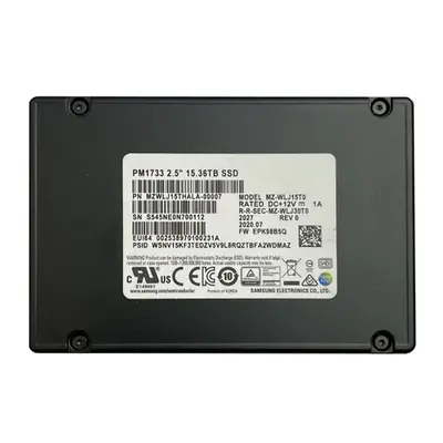 MZWLJ15THALA-00007 Samsung Enterprise PM1733 Series 15.36TB Triple-Level Cell PCI-Express 4.0 x4 NVMe Read-Intensive U.2 2.5-...