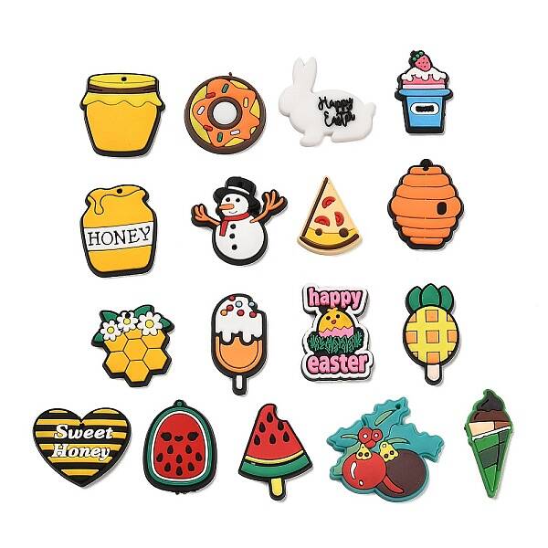 PVC Plastic Pendants & Cabochons