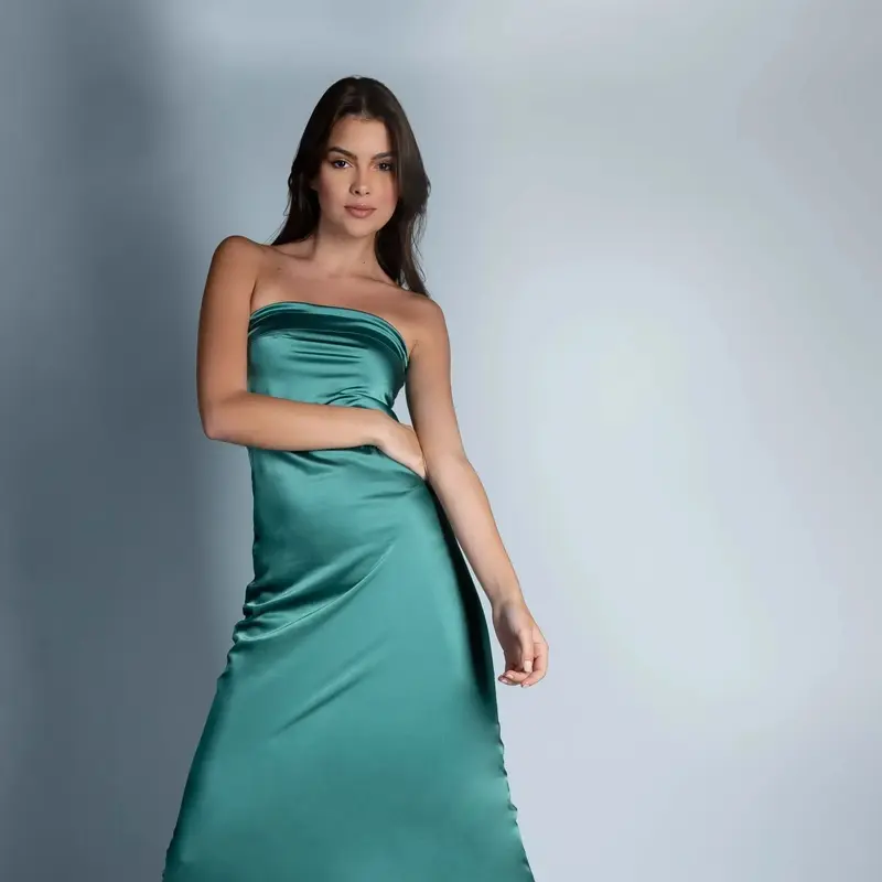 Clara Long Dress | Size: S | Color: Green