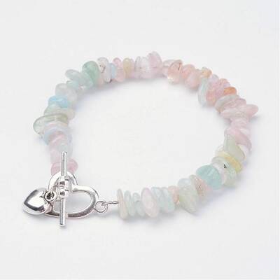 Natural Morganite Beaded Bracelets