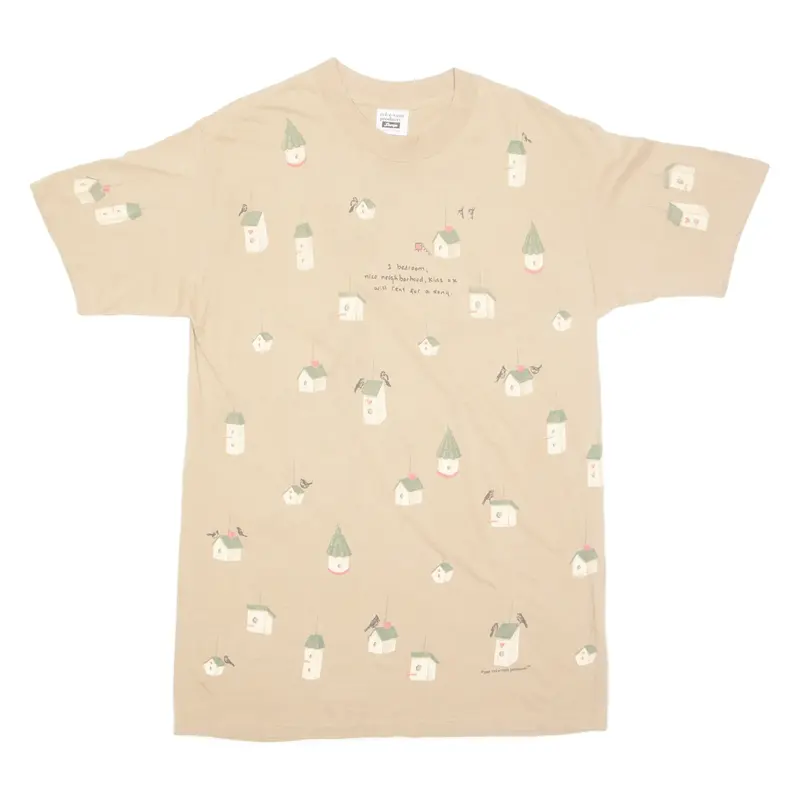 REL-E-VANT Mens T-Shirt Brown L