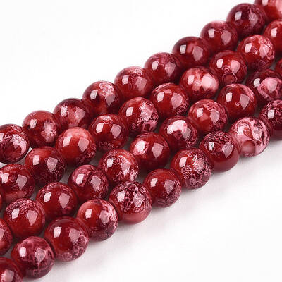 Baking Painted Glass Beads Strands