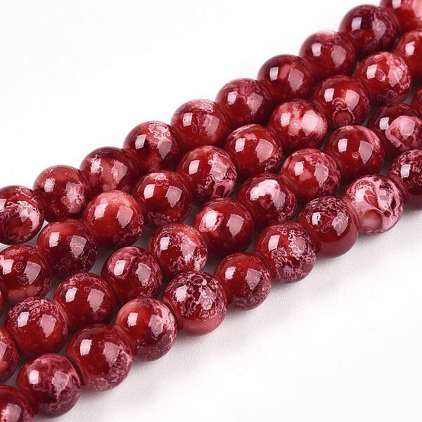 Baking Painted Glass Beads Strands