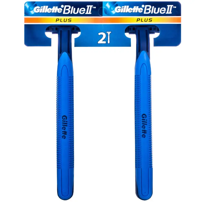 Gillette Blue II Plus - Disposable Razor, 2 pieces