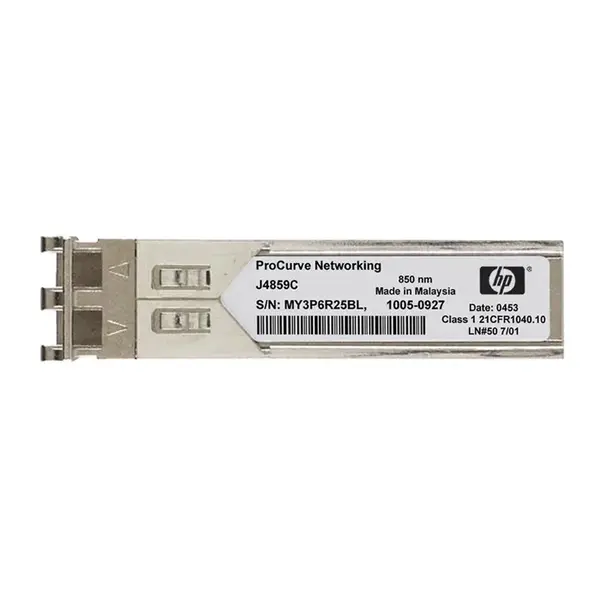 J4859C/P HP ProCurve X121 1Gb/s 1000Base-LX Single-Mode Fibre 1310nm 3km Duplex LC Connector SFP (mini-GBIC) Transceiver Modu...