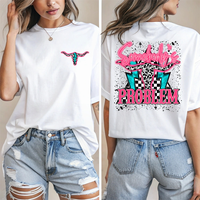 SOMEBODY'S PROBLEM - FRONT/BACK SHORT SLEEVE GRAPHIC TSHIRT - PICK YOUR COLOR