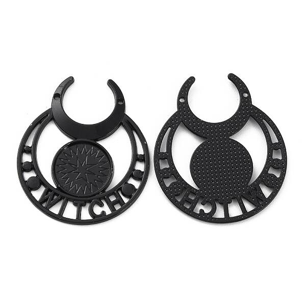 Retro Alloy Pendant Cabochon Settings