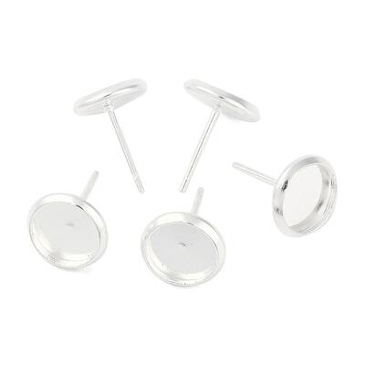 304 Stainless Steel Stud Earring Settings