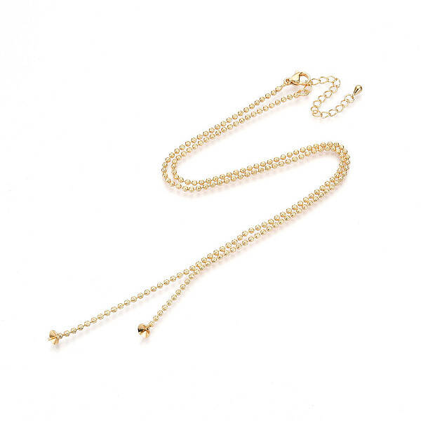 2MM Brass Textured Ball Chain Necklace Making