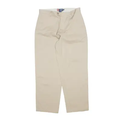 CHAPS Trousers Beige Regular Straight Mens W34 L30