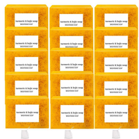 Lemon & Turmeric Soap Bar, 18pcs/set Moisturizing Kojic Body Wash Soap Bar, Deep Cleansing Comfort Body Care Soap Cleanser fo...