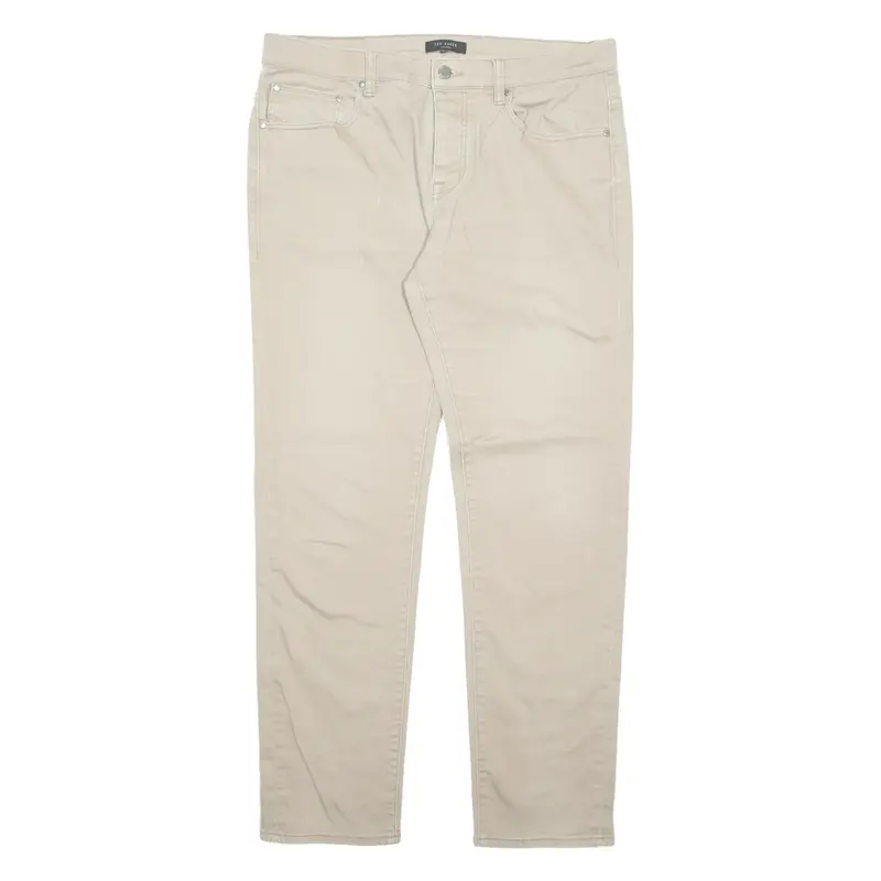 TED BAKER Mens Trousers Beige Regular Tapered W34 L30