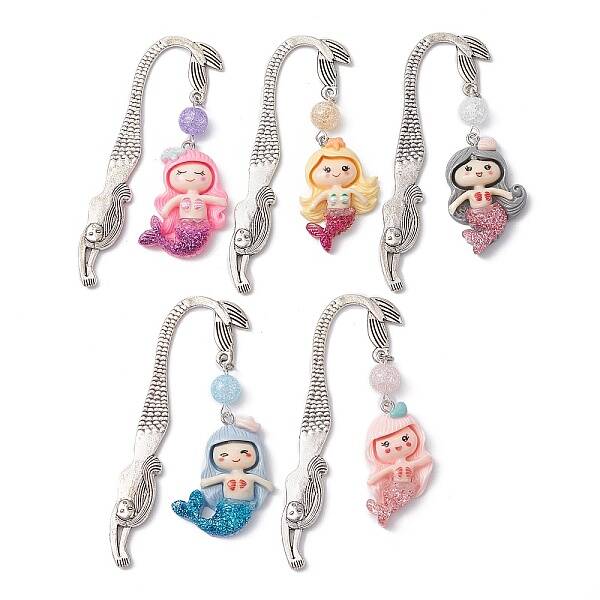 Mermaid Resin Pendant Bookmarks