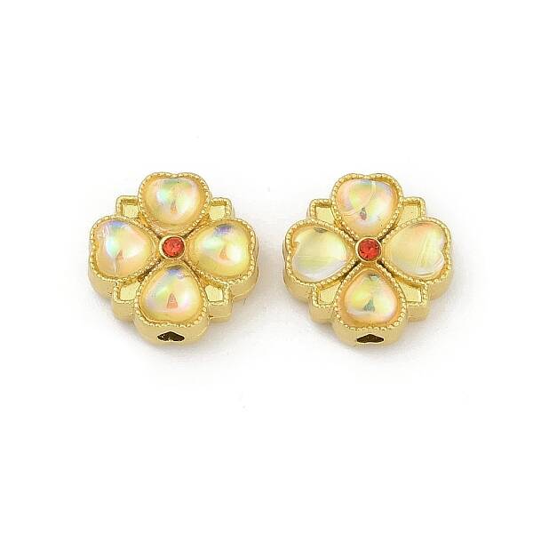 Alloy Resin Rhinestone Beads