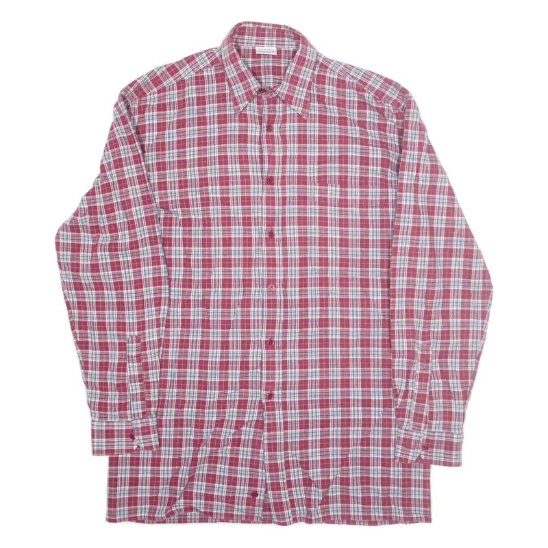 Shirt Red Check Long Sleeve Mens M